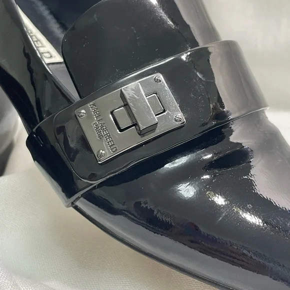 Karl Lagerfeld Paris Nelia Patent Leather Loafers - Picture 5 of 10